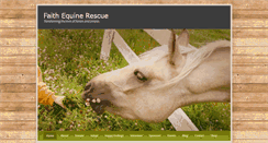 Desktop Screenshot of faithequinerescue.com